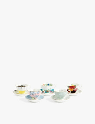 Royal Albert bone china teacup set 100 Years collection 5 piece - British product