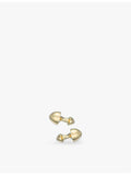 Biiju bullet cufflinks 18ct yellow gold-plated sterling silver - British product