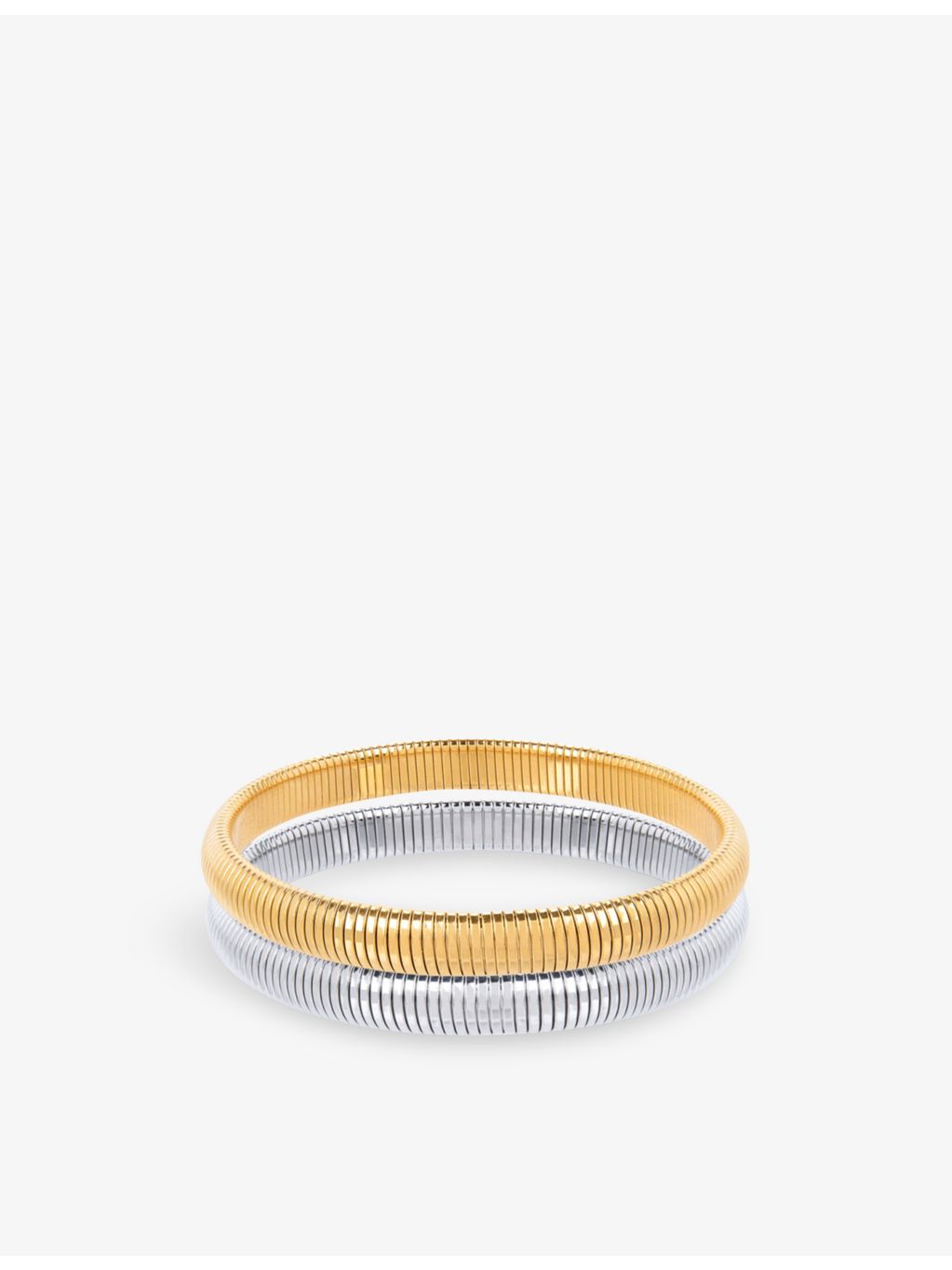 Amadeus yellow gold-plated bracelet set of two, imported from the UK