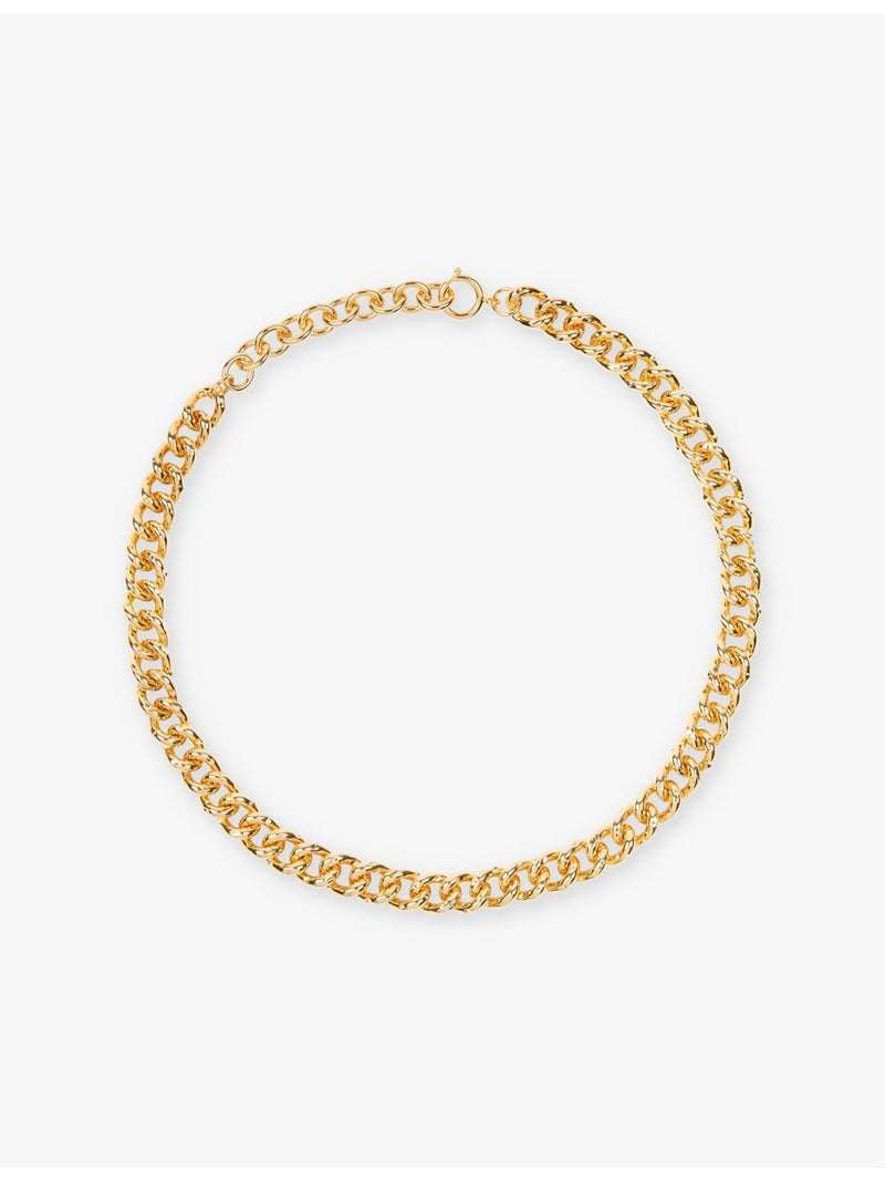 Amadeus Gia 18ct yellow gold-plated brass necklace (British brand)
