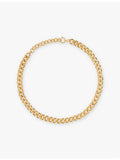 Amadeus Gia 18ct yellow gold-plated brass necklace (British brand)