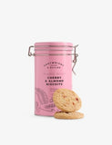 Cartwright & Butler cherry and almond biscuits tin 200g, imported from the UK