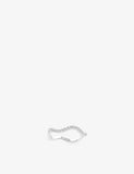 Ellera Waves sterling-silver and zirconia ring - M
