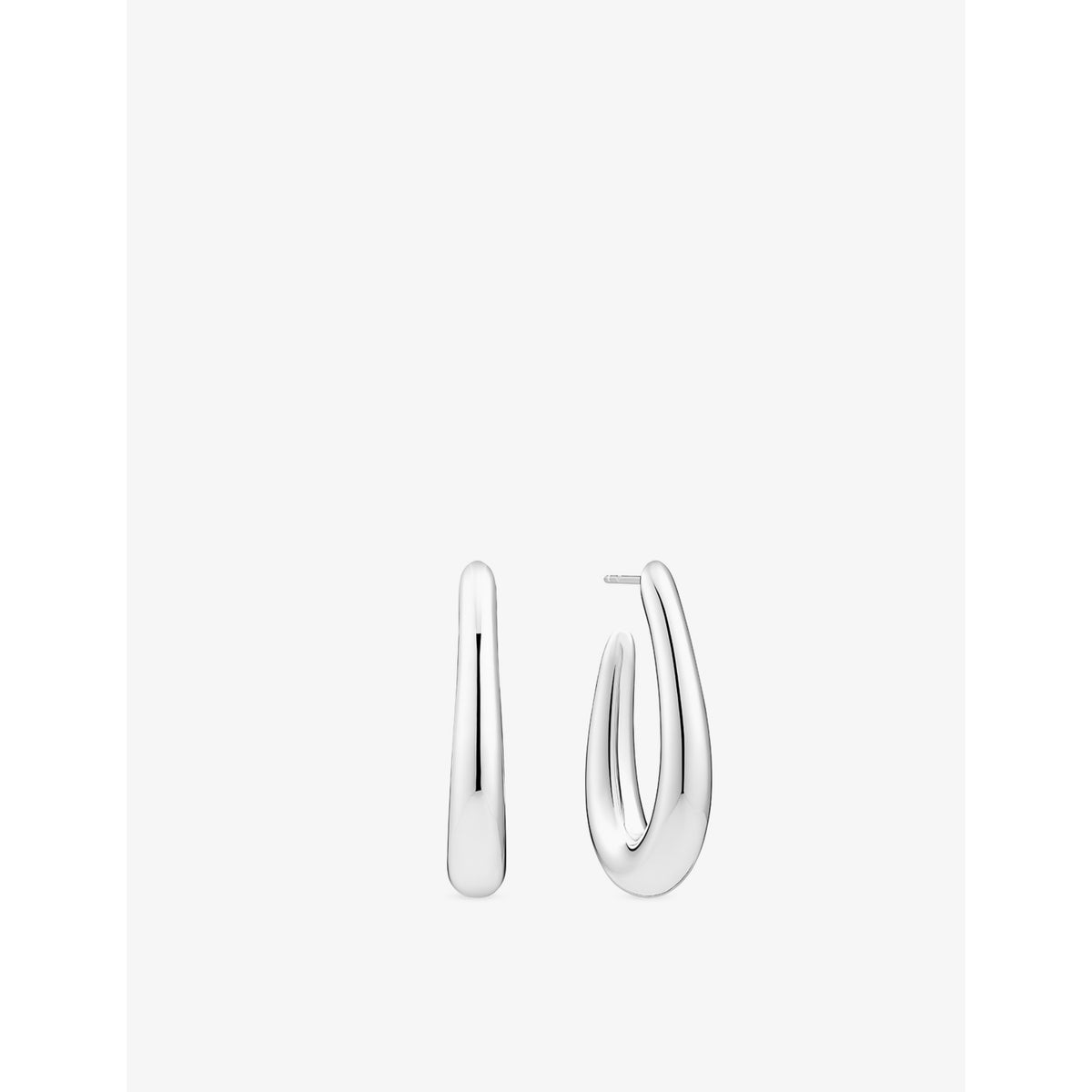 Sif Jakobs Goccia Pianura Grande sterling silver hoop earrings - British product