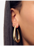 Sif Jakobs gold-plated hoop earrings 4.8cm (British brand)