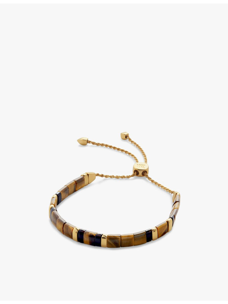 Monica Vinader Delphi bracelet 18ct gold vermeil tiger's eye - British product
