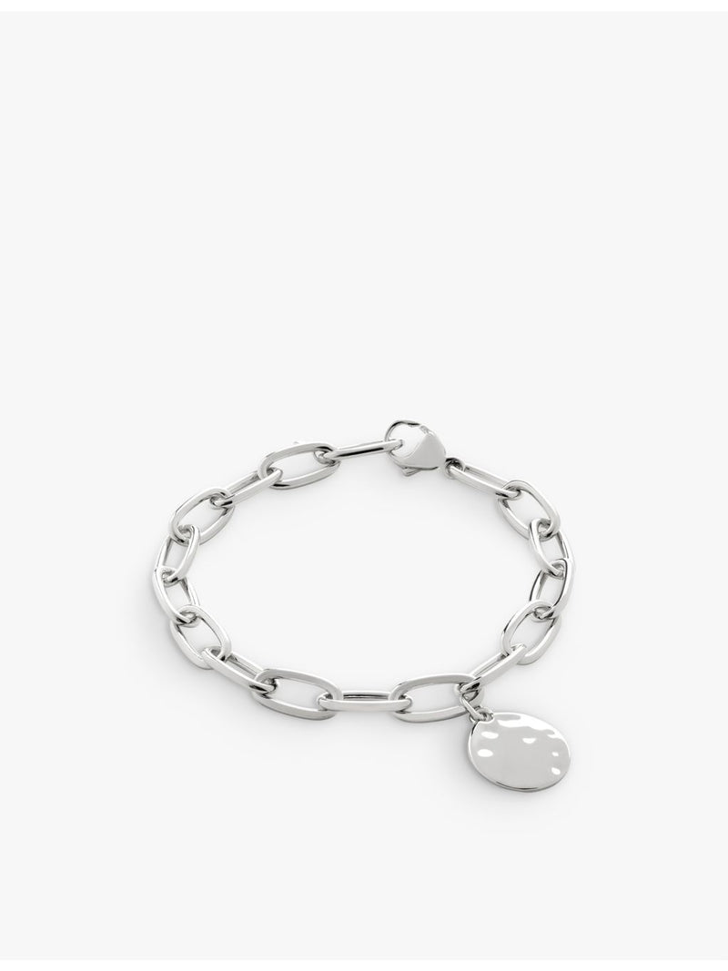 Monica Vinader oval charm bracelet sterling silver 18cm - British product