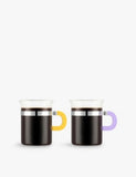 Bodum x MOMA Chambord stainless-steel set of two tea glasses 0.3l - Yellow And Lilac