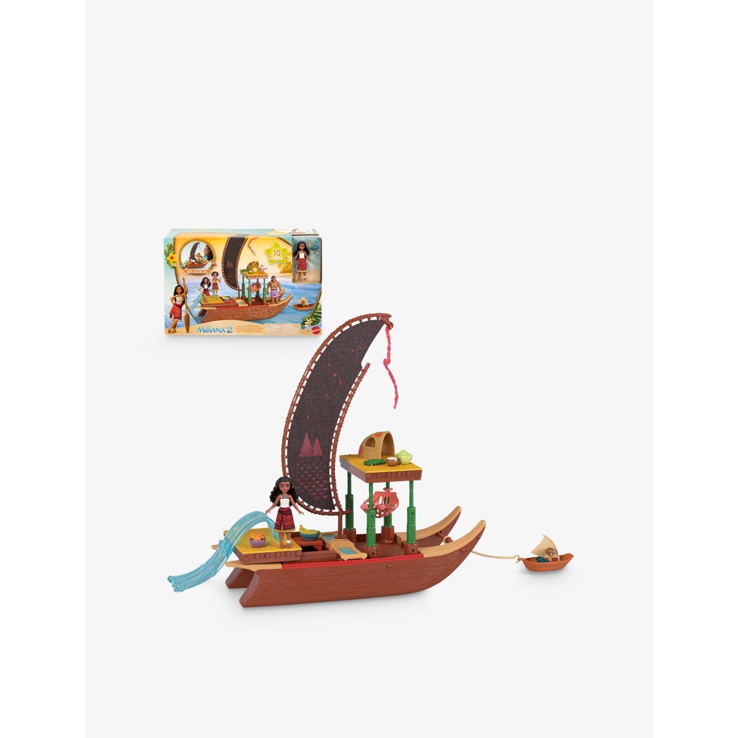 Disney Princess Moana 2 Transforming Boat playset - British product