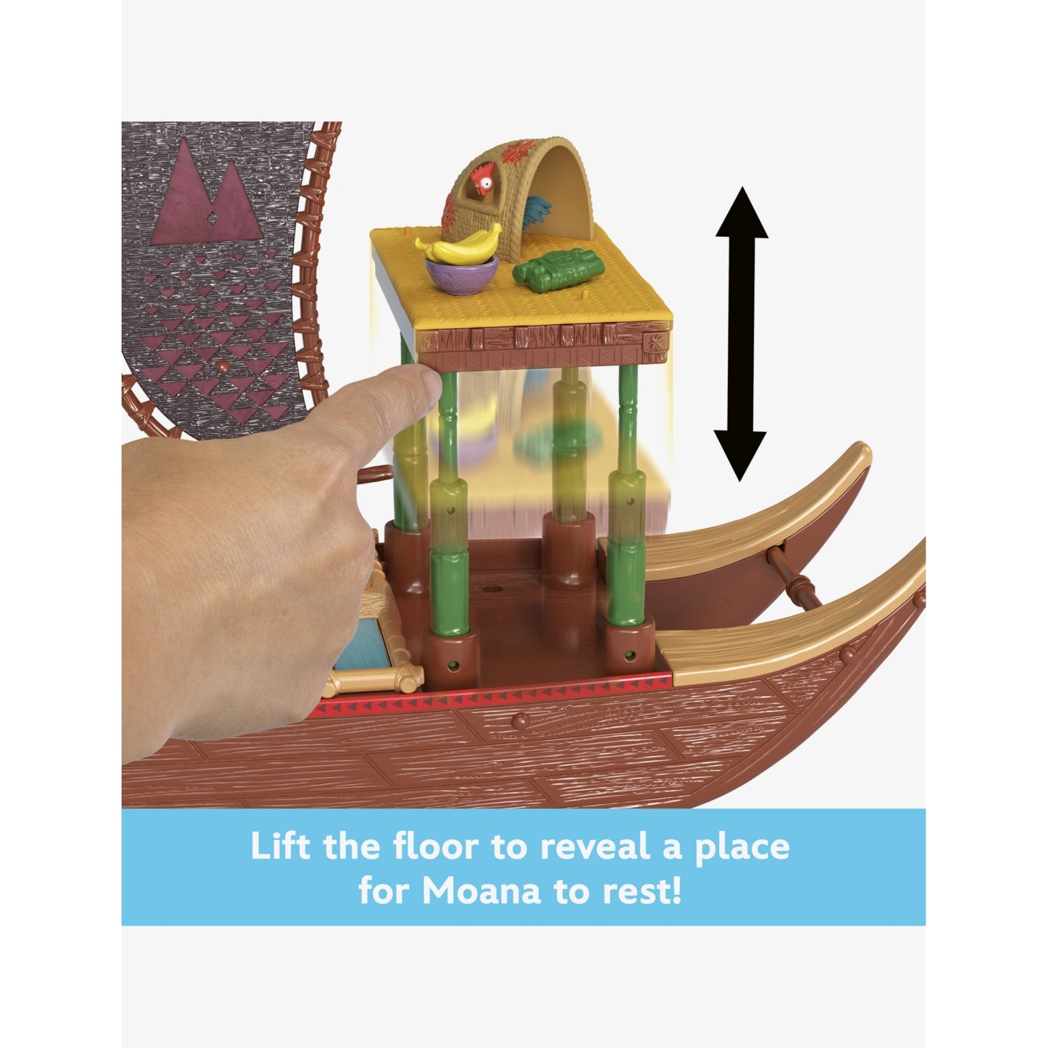 Disney Princess Moana 2 Transforming Boat playset - British product