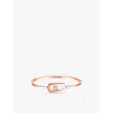 So Move Pavé 18ct gold and 0.67ct diamond bangle - PINK GOLD - S