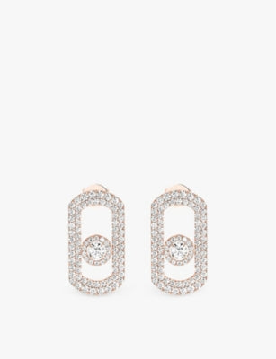 Messika So Move Pavé diamond earrings 1.3ct, imported from the UK