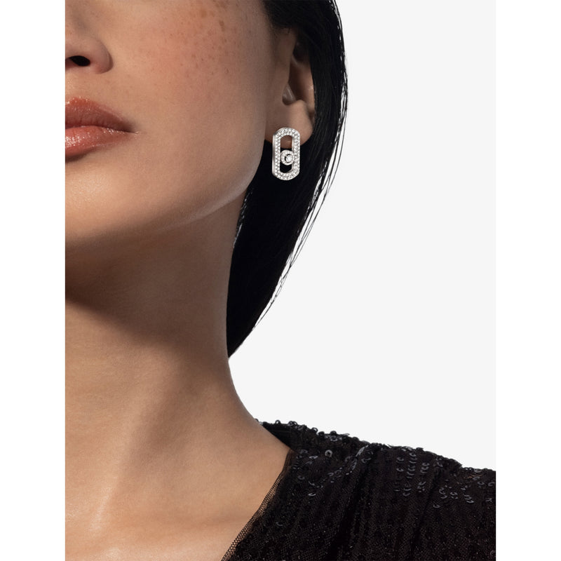 Messika So Move Pavé diamond earrings 1.3ct, imported from the UK