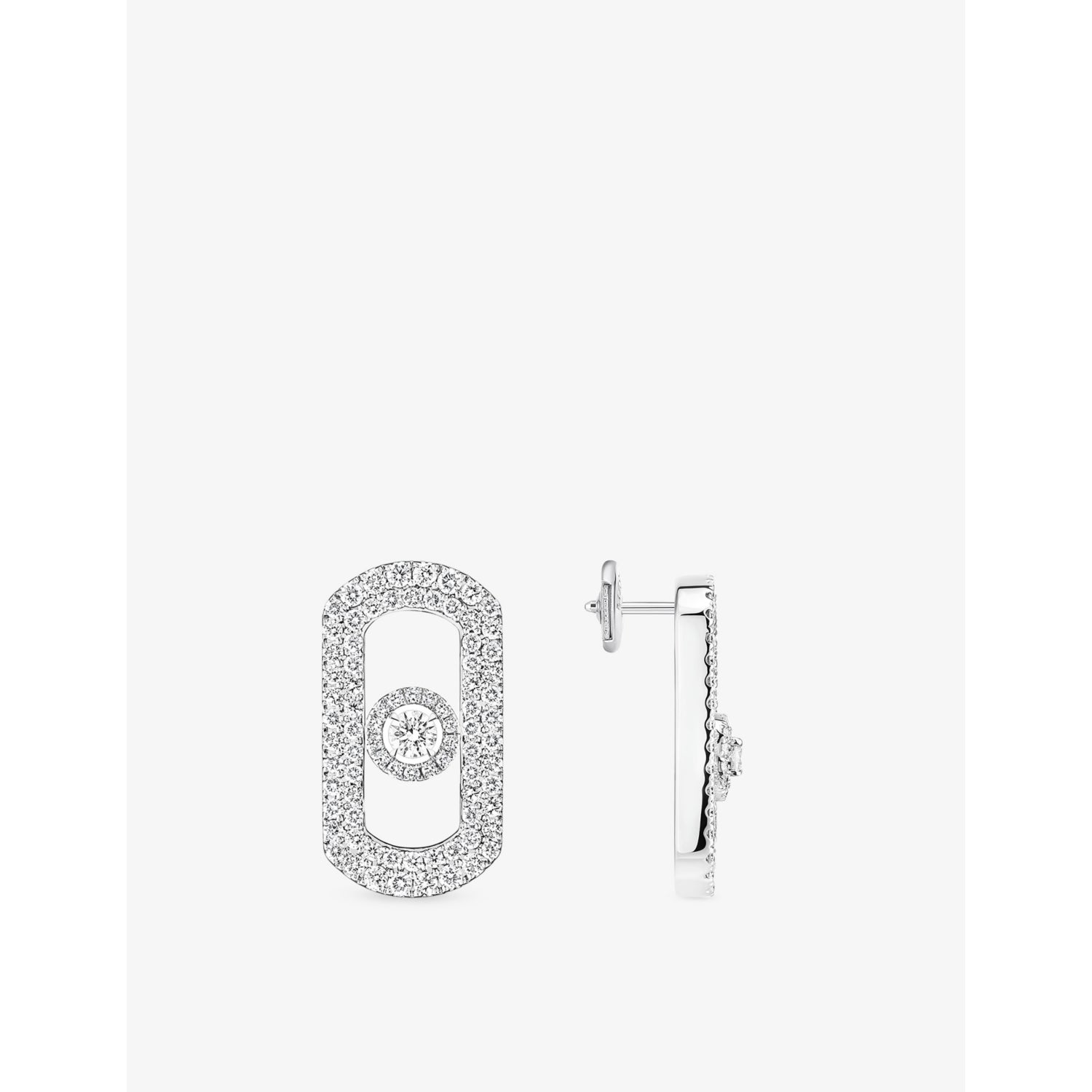 Messika So Move Pavé diamond earrings 1.3ct, imported from the UK