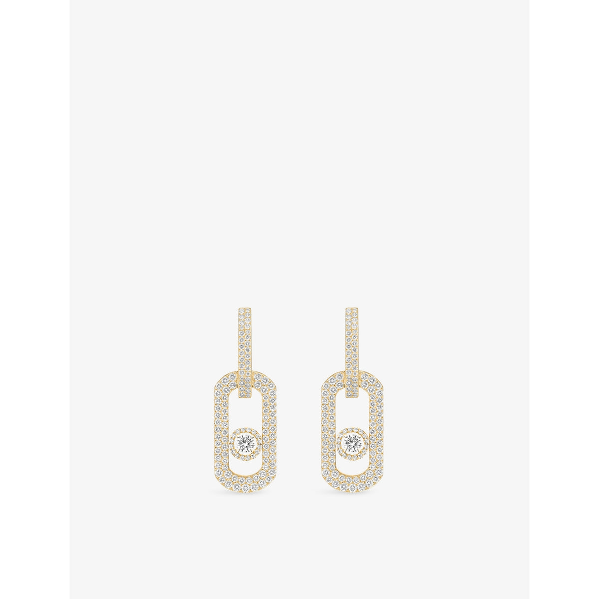 Messika So Move XL Pavé 18ct yellow-gold and 2.12ct diamond earrings