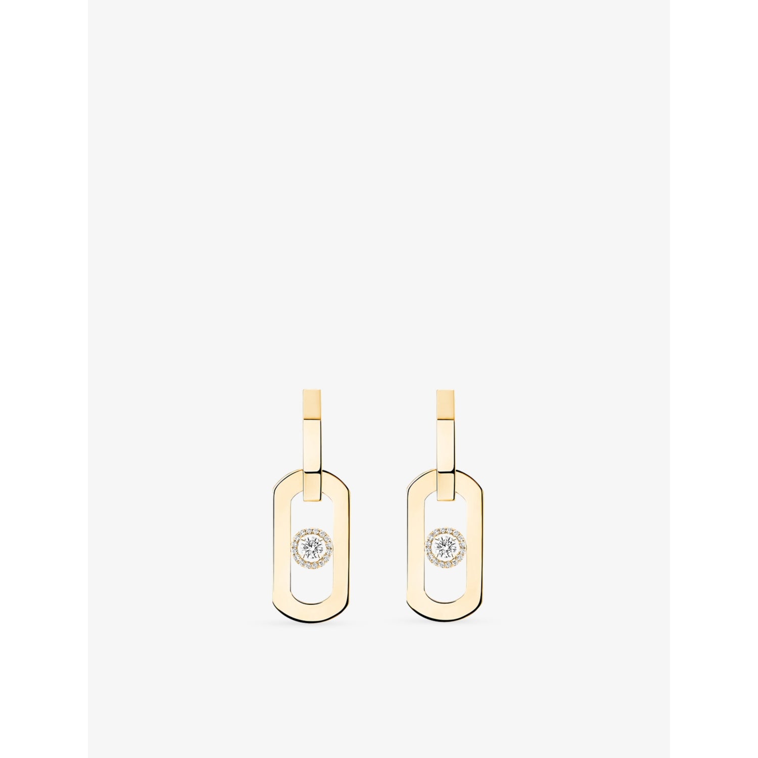 Messika So Move XL 18ct gold and 0.37ct diamond earrings