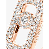 Messika diamond ring 18ct gold 0.6ct halo motif (British brand)