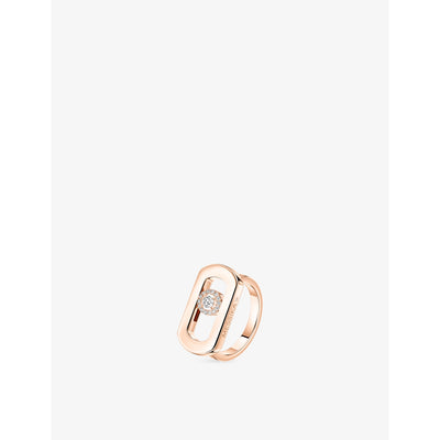 selfridges Messika So Move 18ct Gold and 0.1ct Diamond Ring- Buy online at McGrocer
