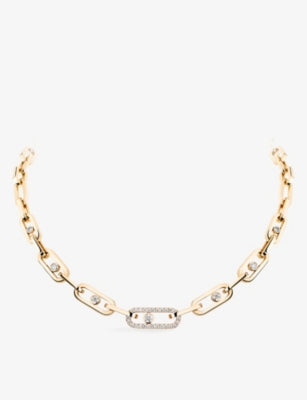 Messika Move Link 18ct Gold and 1.10ct Diamond Necklace