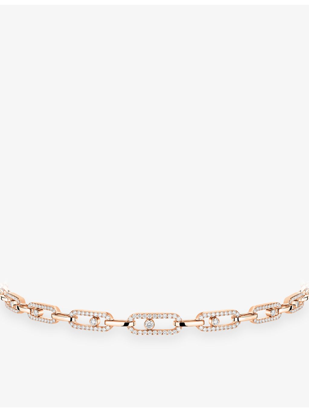Messika Move Link diamond necklace 1.70ct yellow gold, UK version