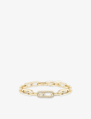 Messika 18ct gold diamond bracelet 1.03ct 18cm (British brand)