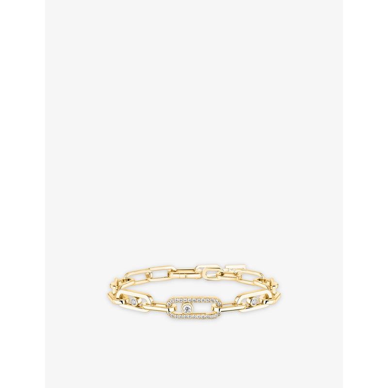 Messika Move Link 18ct gold and 1.03ct diamond bracelet