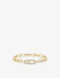 Messika 18ct gold diamond bracelet 1.03ct 18cm (British brand)