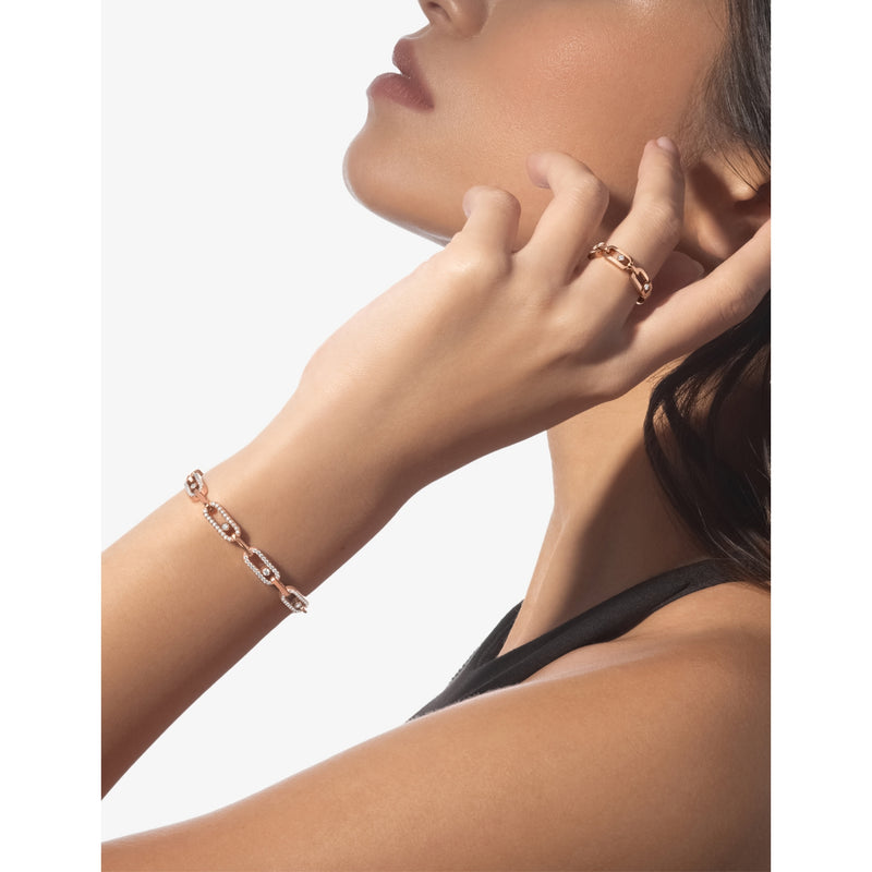 Messika Move Link 18ct gold diamond bracelet, imported from the UK