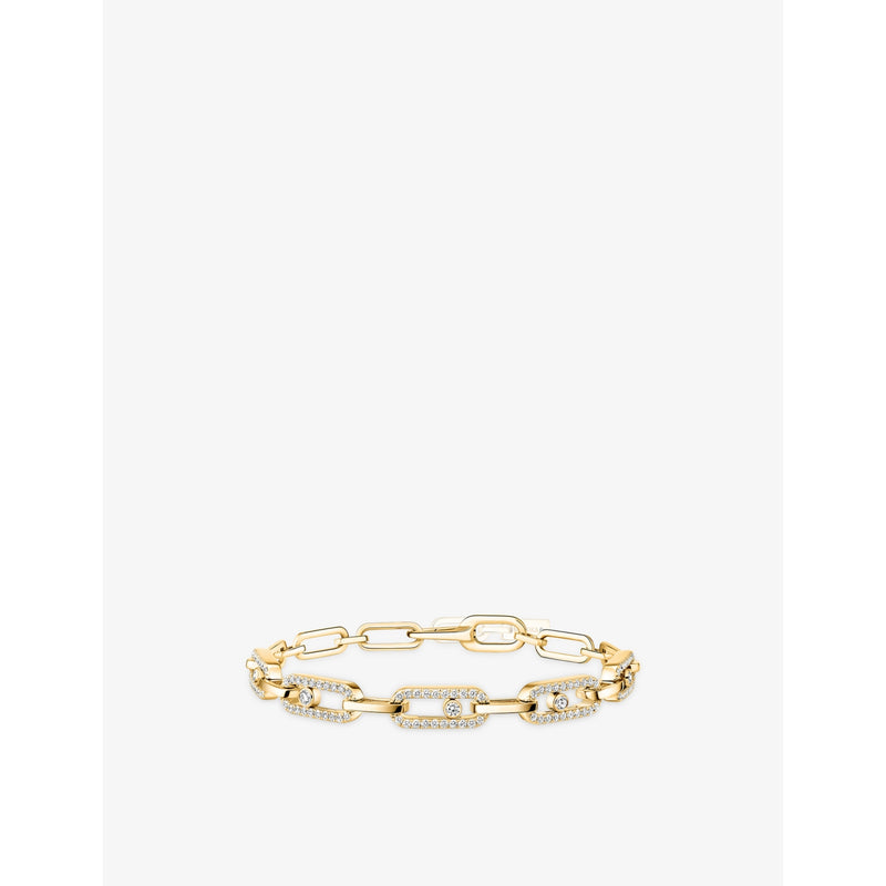 Messika Move Link 18ct gold and 0.82ct diamond bracelet
