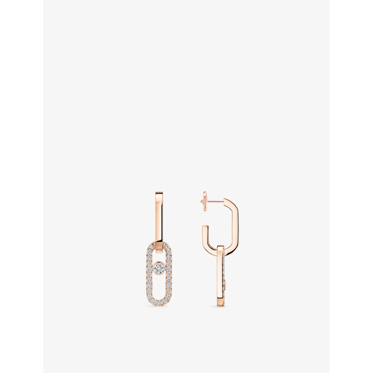Messika 18ct gold diamond earrings 0.85ct, UK version