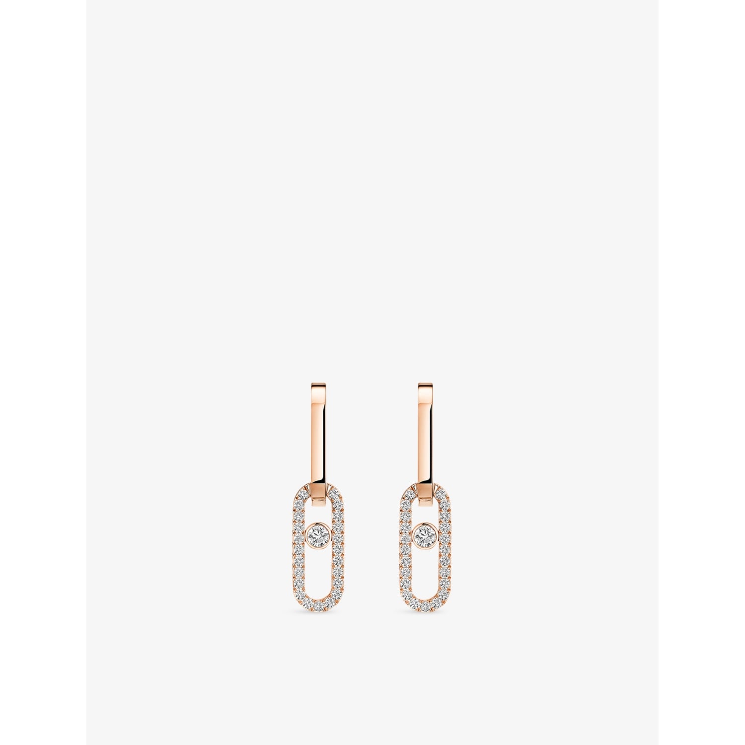 Messika 18ct gold diamond earrings 0.85ct, UK version