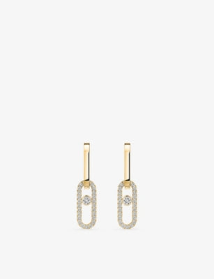 Messika 18ct gold diamond earrings 0.85ct, UK version