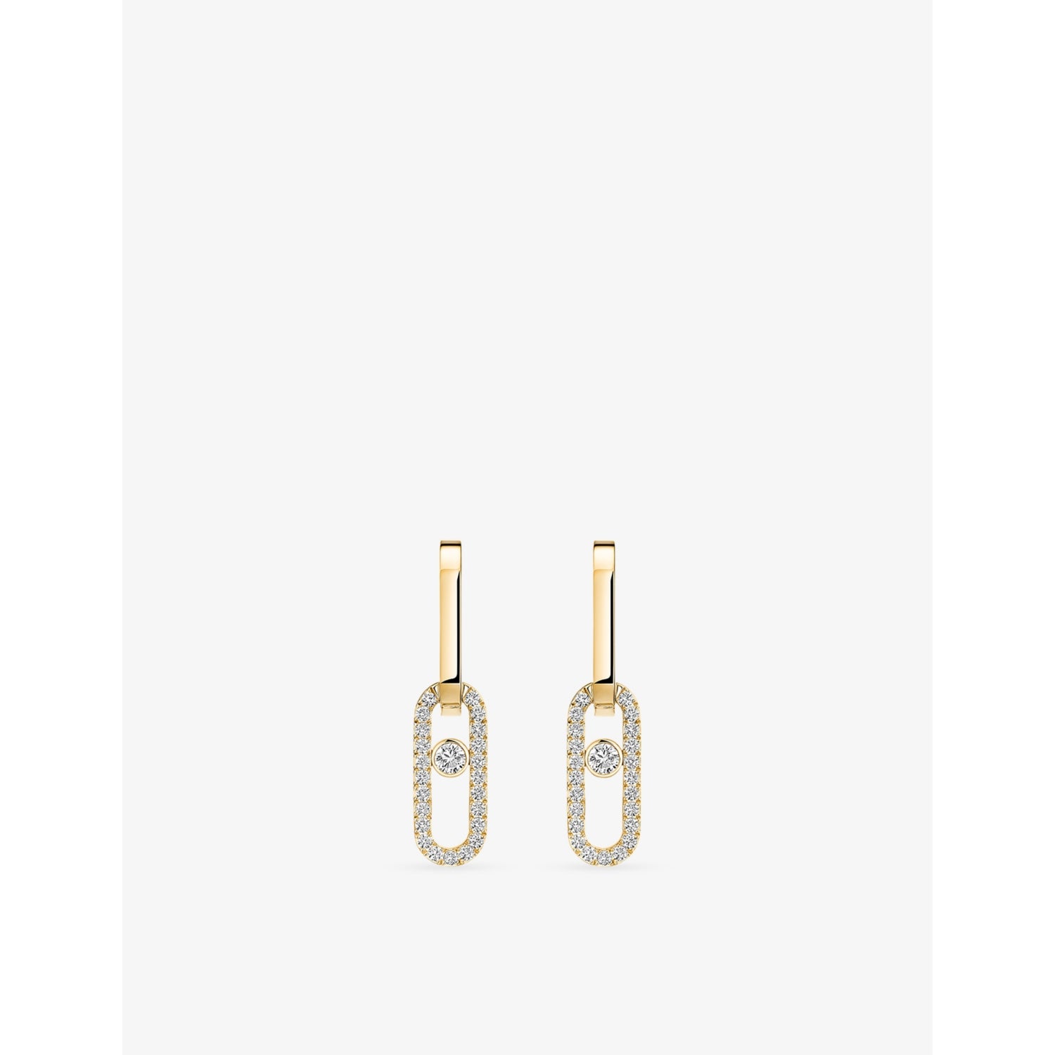Messika Move Link 18ct gold and 0.85ct diamond earrings