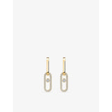 Messika Move Link 18ct gold and 0.85ct diamond earrings