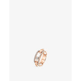 Move Link 18ct gold and 0.45ct diamond ring - PINK GOLD - K