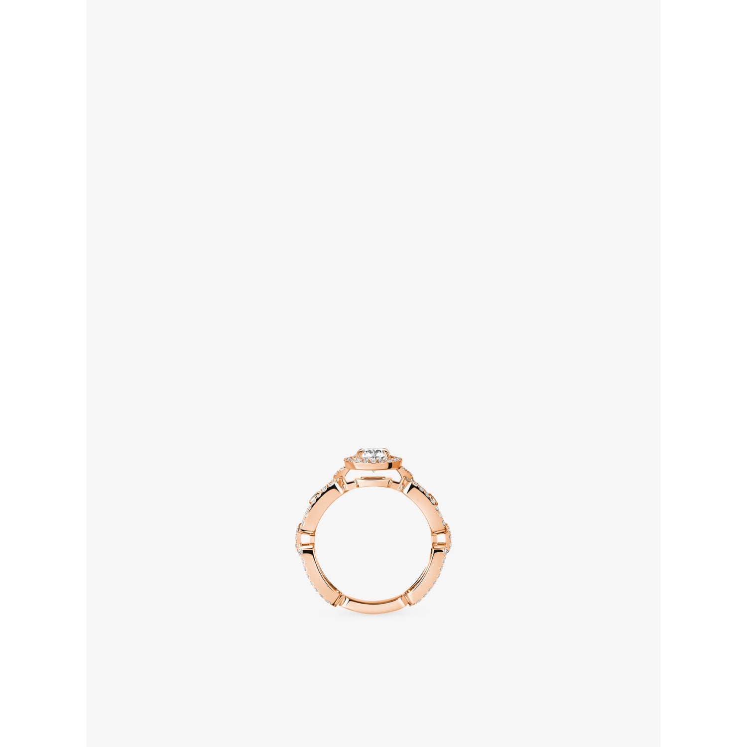 Messika Move Link 18ct rose-gold diamond ring 0.30ct (British brand)