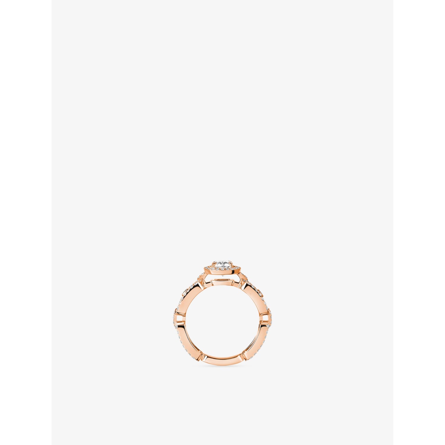 Messika Move Link 18ct rose-gold diamond ring 0.30ct (British brand)