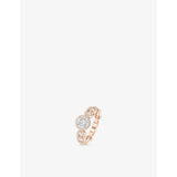 Move Link 18ct rose-gold and 0.30ct brilliant-cut diamond ring - PINK GOLD - M