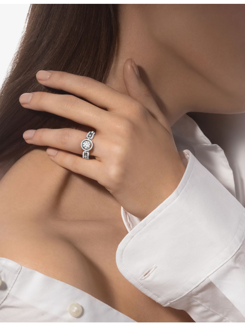 Messika 18ct yellow-gold 1.22ct diamond ring - British product
