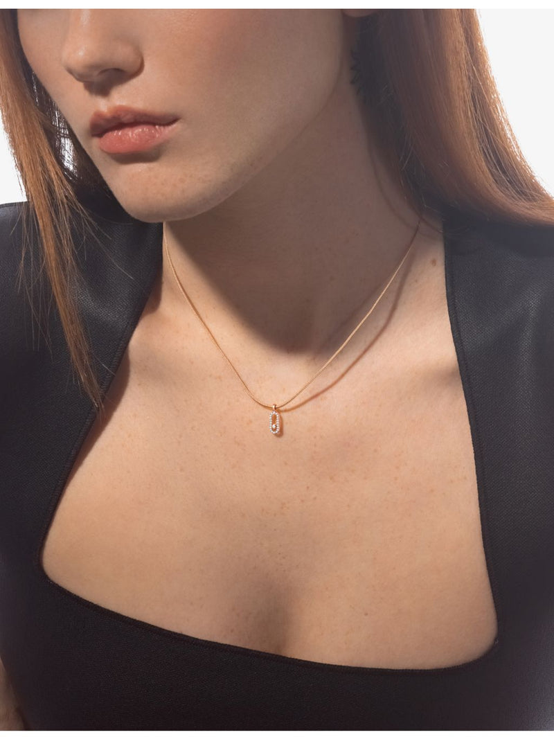 Messika pavé diamond necklace 18ct white gold 0.09ct - British product