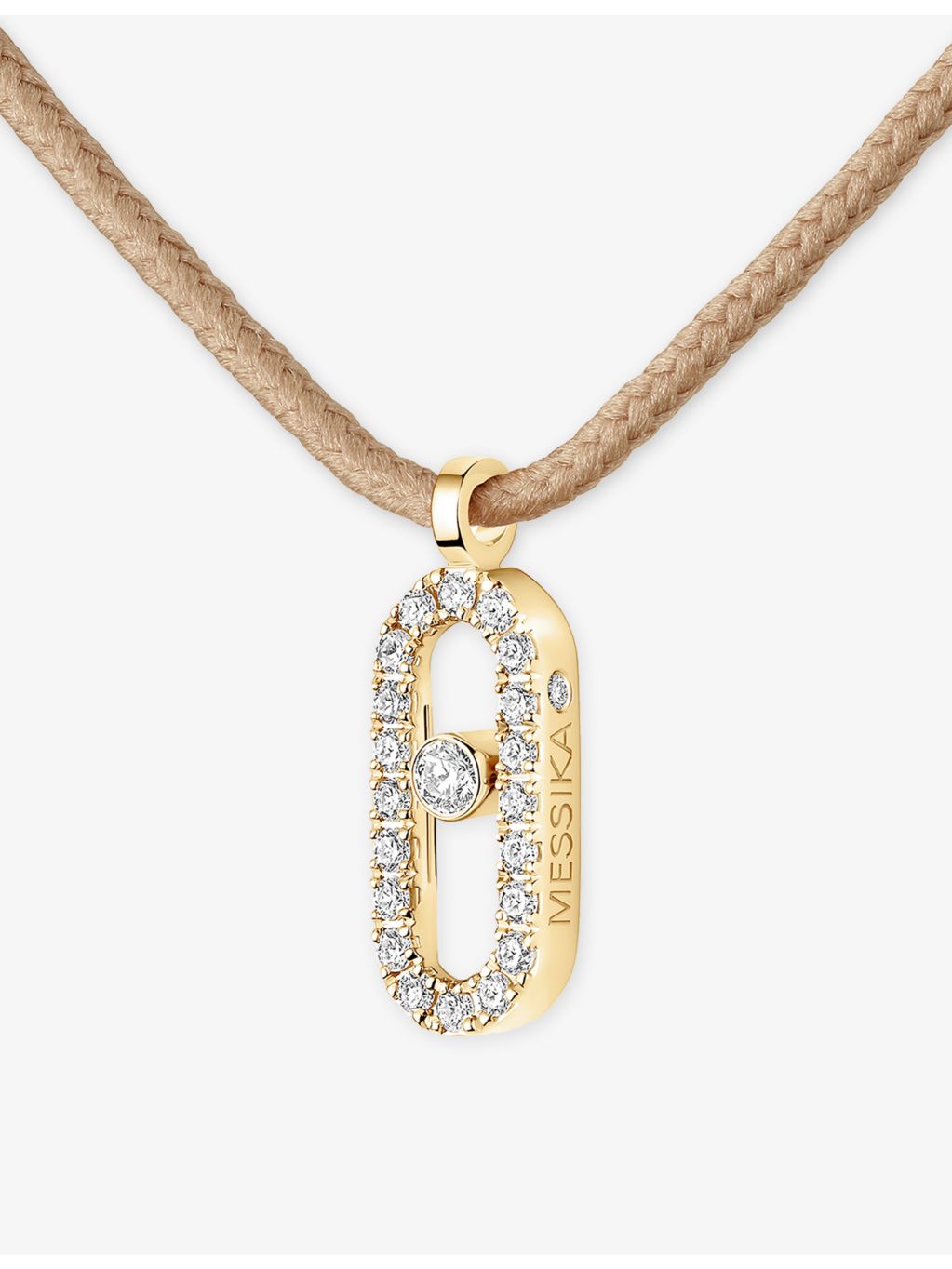 Messika pavé diamond necklace 18ct white gold 0.09ct - British product