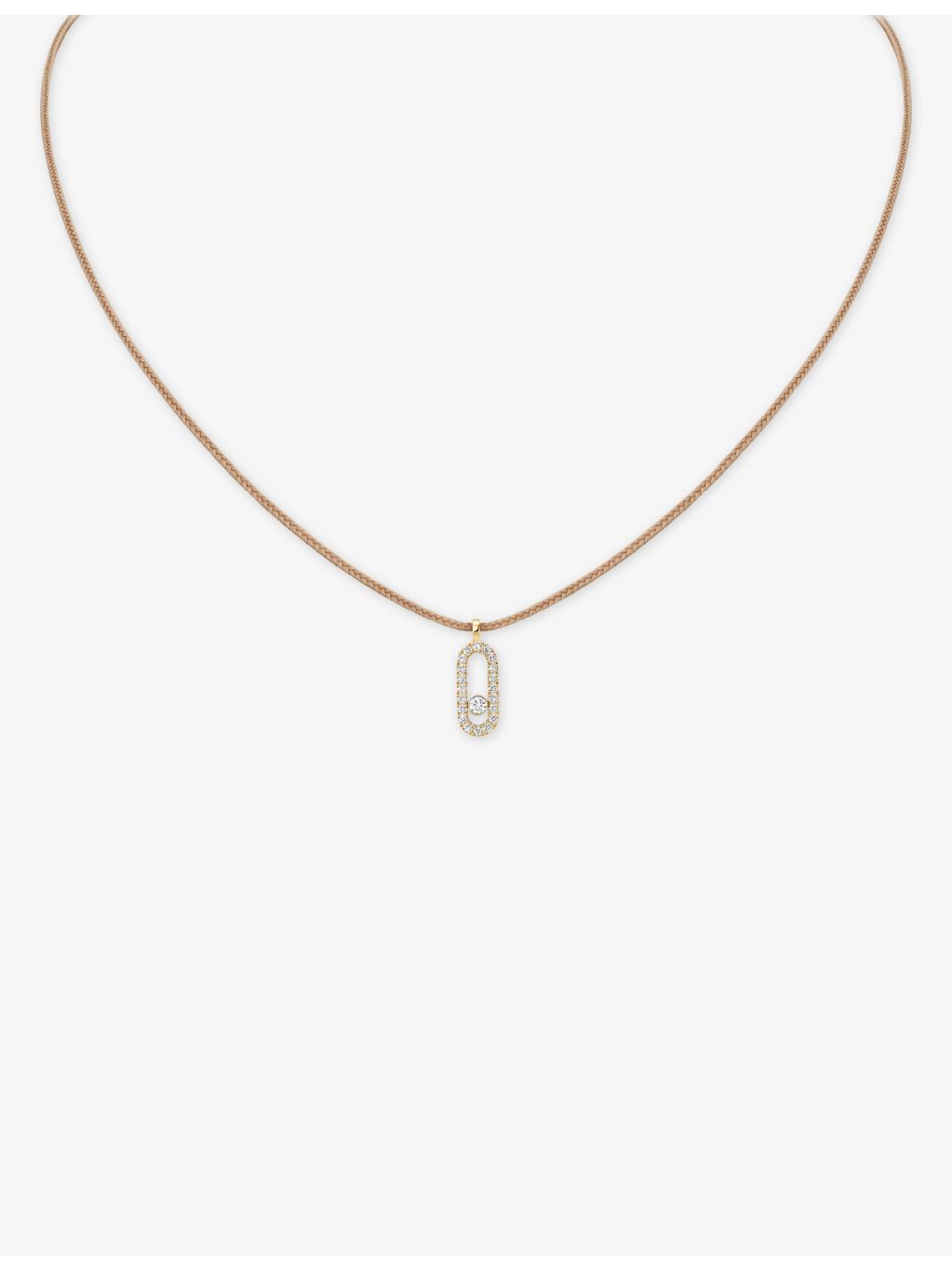 Messika pavé diamond necklace 18ct white gold 0.09ct - British product