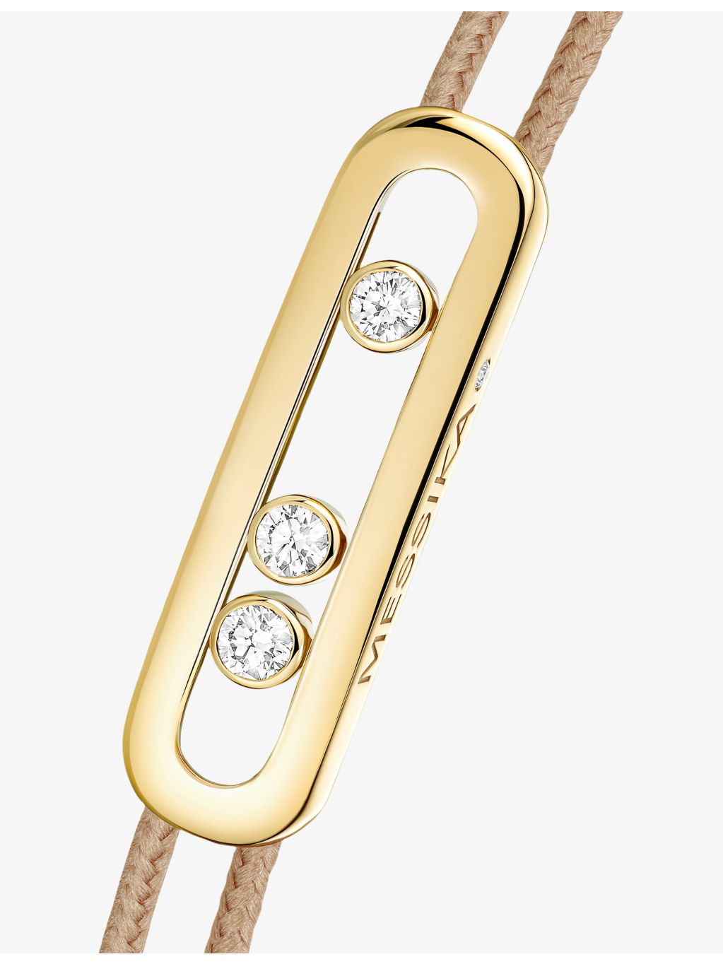 Messika 18ct yellow-gold 0.26ct diamond cord bracelet, imported from the UK