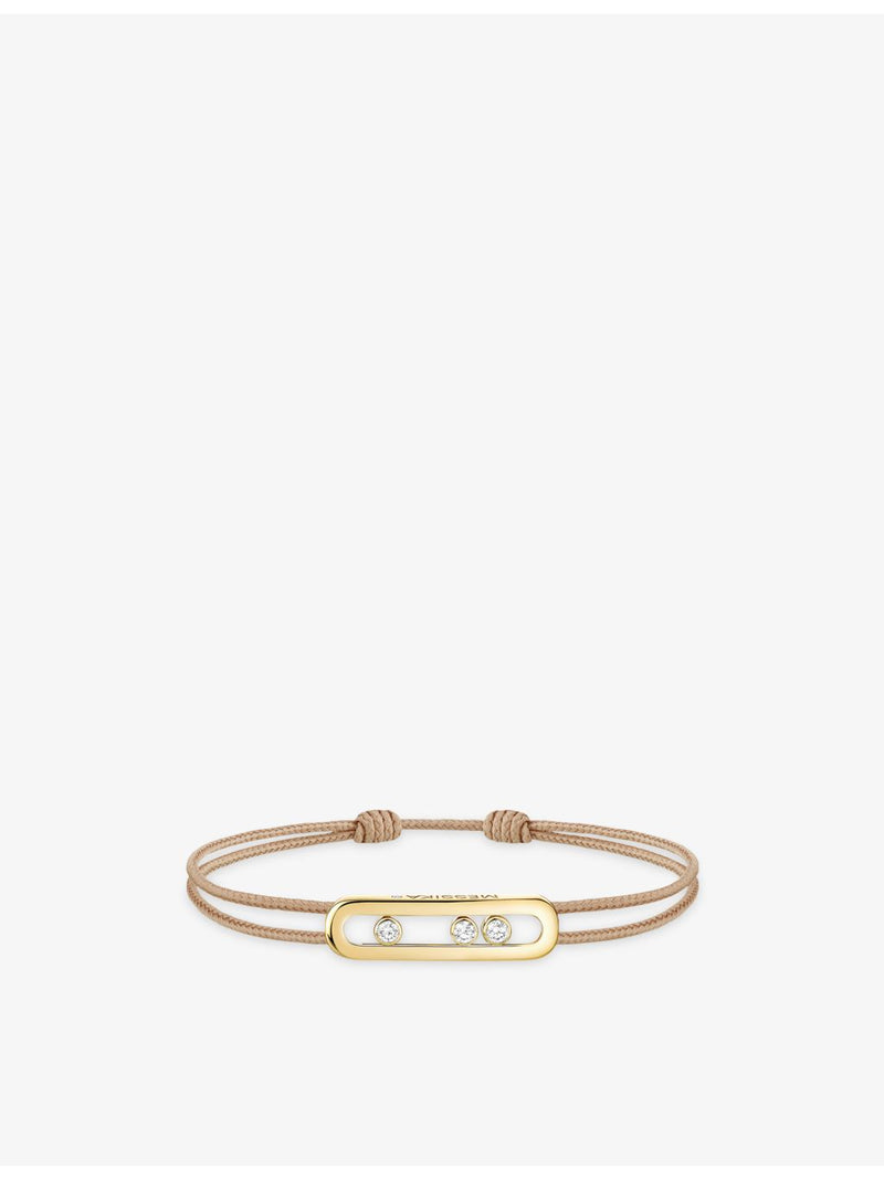 Messika 18ct yellow-gold 0.26ct diamond cord bracelet, imported from the UK