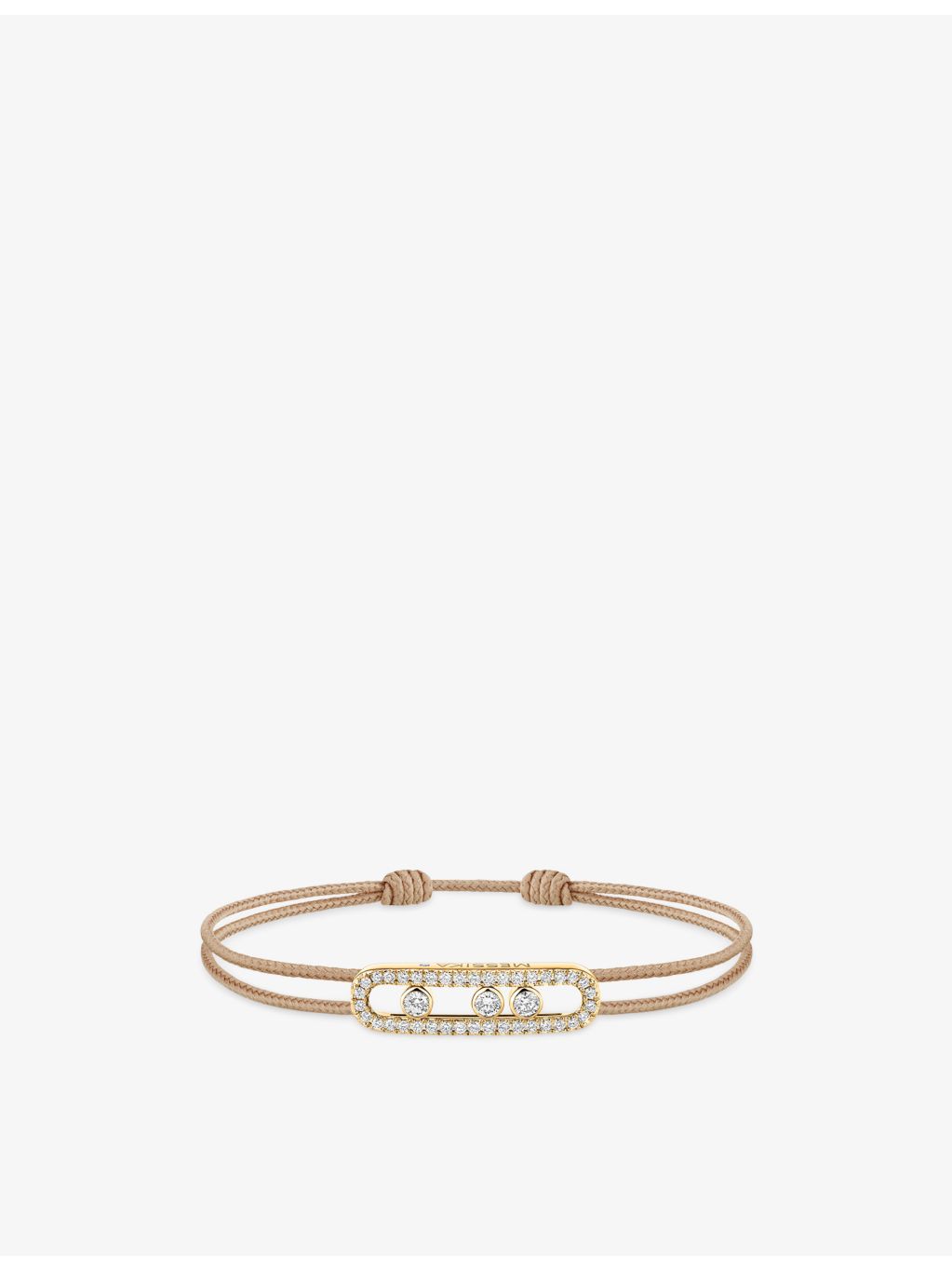 Messika Cares Pavé 0.26ct diamond cord bracelet, imported from the UK