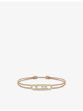 Messika Cares Pavé 0.26ct diamond cord bracelet, imported from the UK