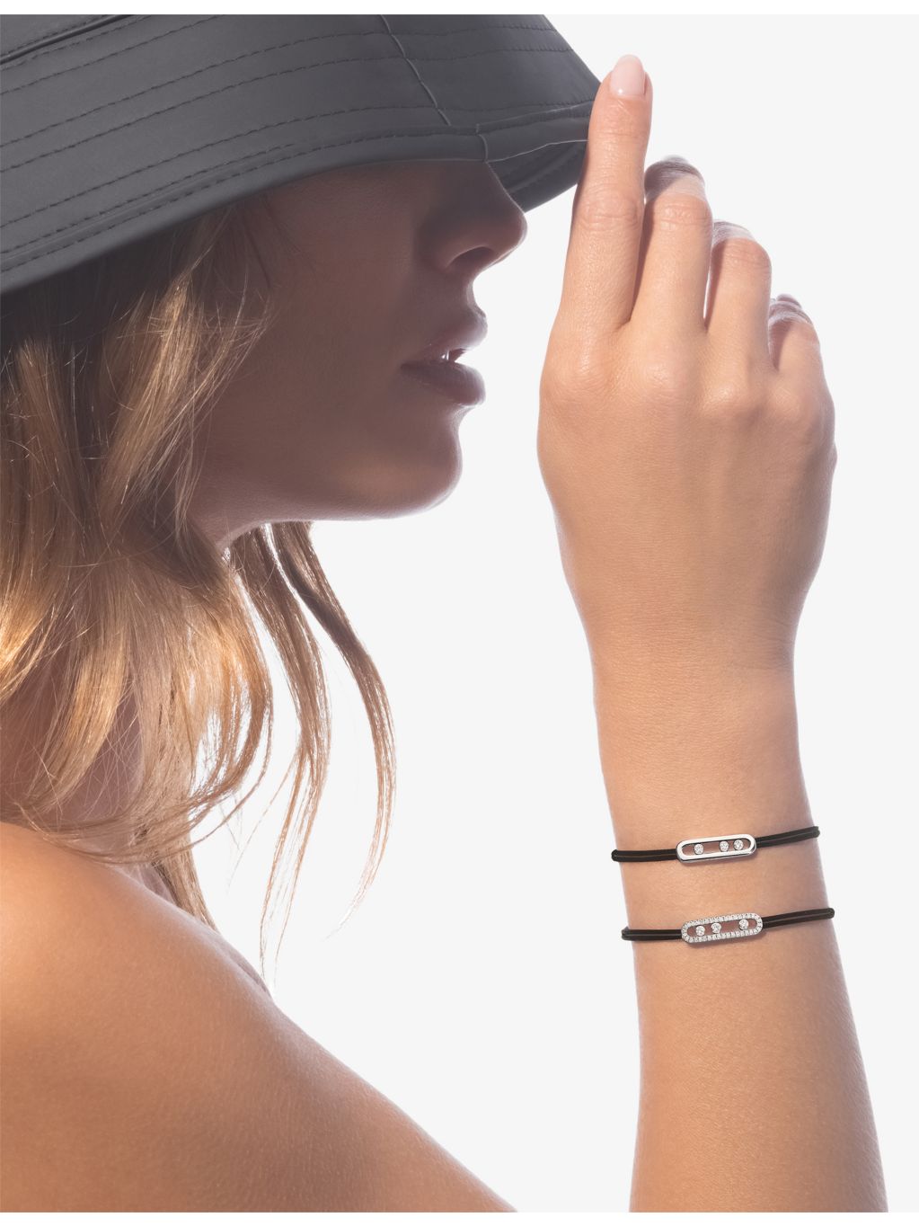 Messika diamond cord bracelet 18ct white-gold - British product