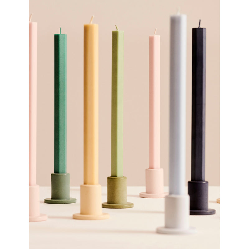 HAY square unscented wax candles set of four 24cm, UK version