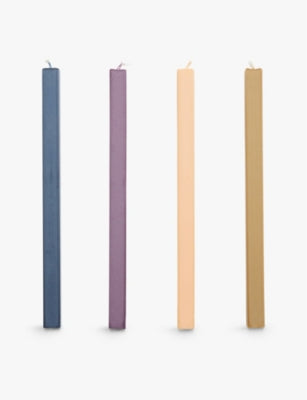selfridges HAY Square Unscented Wax Candles Set of Four- Buy online at McGrocer