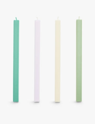 HAY square unscented wax candles set of four 24cm, UK version